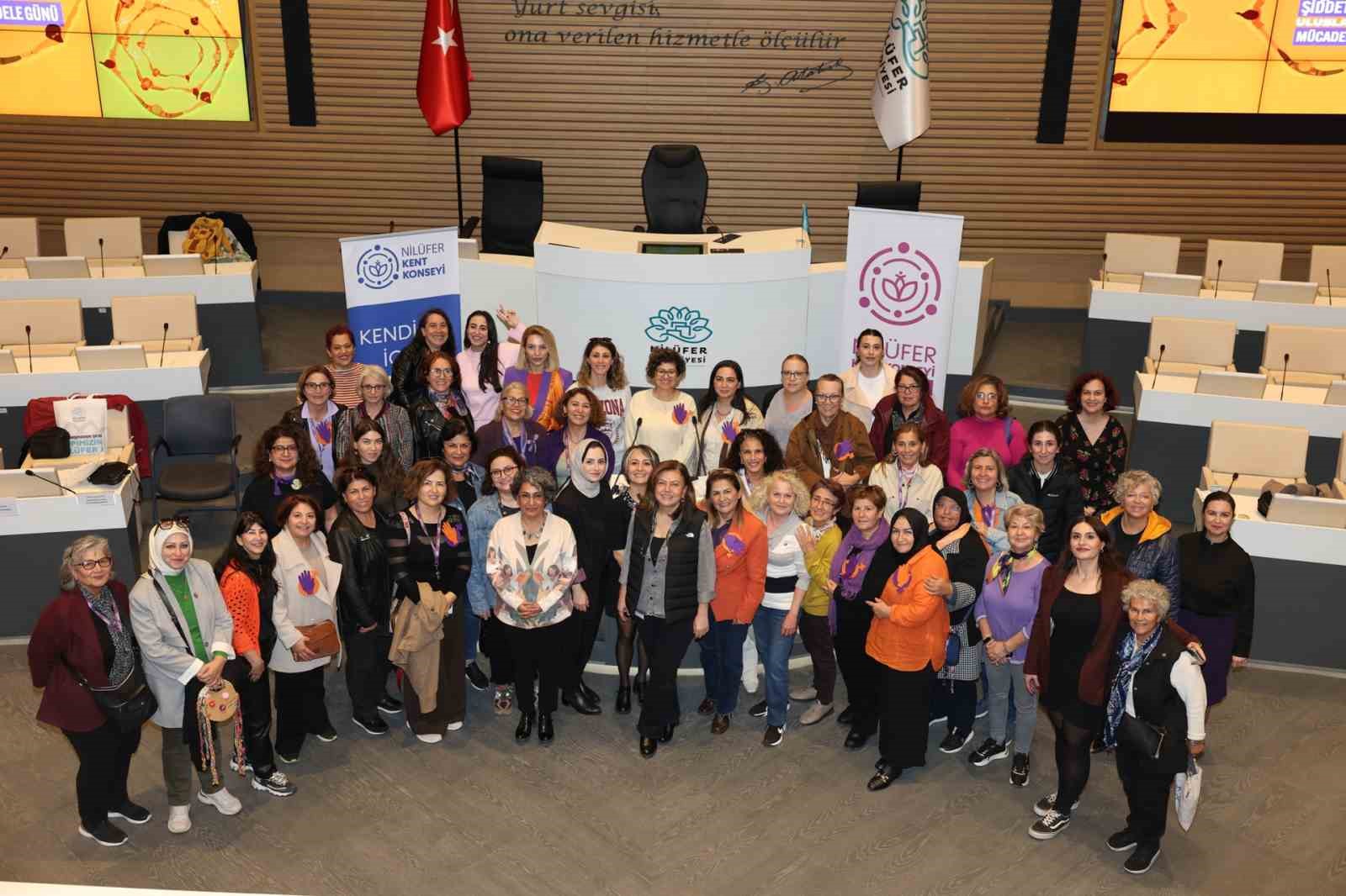 Nilüfer’de kadınlardan şiddete karşı ortak ses: "Susma, yürü, diren"

