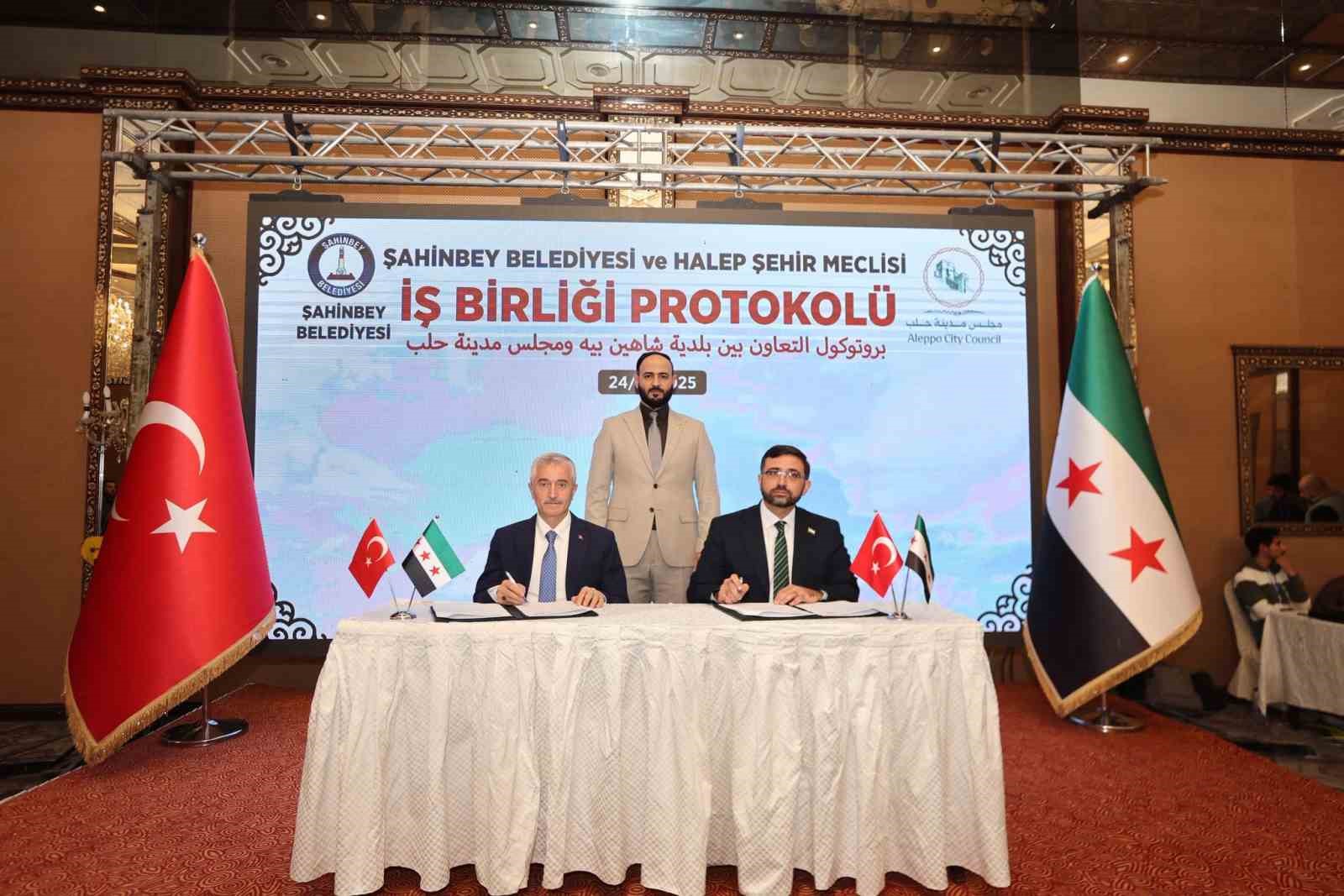 Şahinbey Belediyesi’nden Halep’e kardeşlik eli