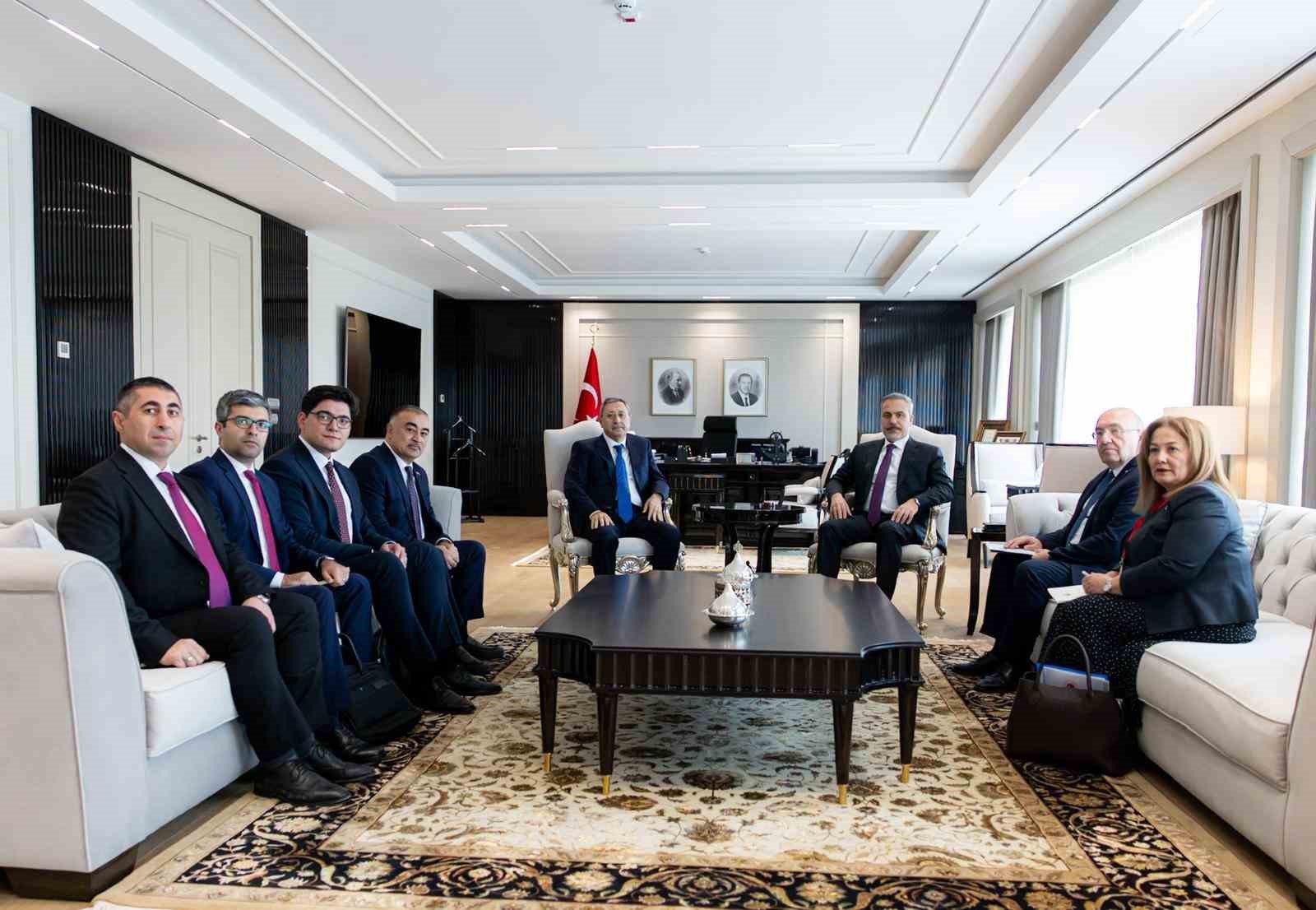 Bakan Fidan, Azerbaycan Cumhurbaşkanının &Ouml;zel G&ouml;revler Temsilcisi Halefov&rsquo;u kabul etti
