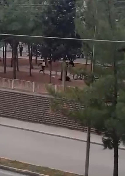 Gaziantep’te karısını öldüren zanlının vurularak yakalanma anı kamerada