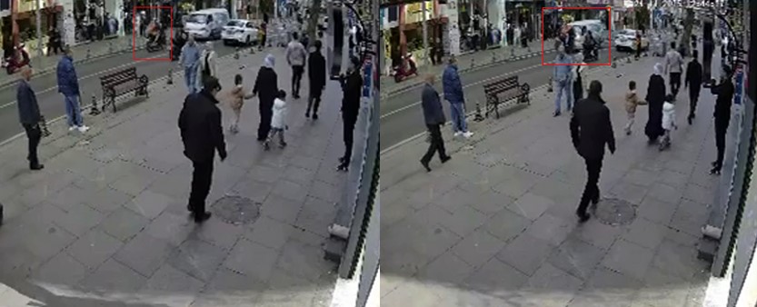 Sol şeritte seyreden motosikletli kamyonetle kafa kafaya çarpıştı: 2 yaralı