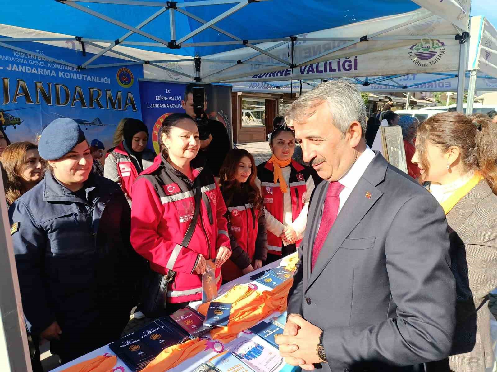Edirne’deki kurumlardan kadına şiddetle mücadelede ortak çalışma