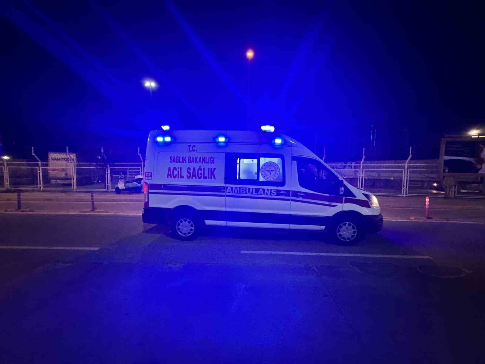 Samsun’da motosiklet devrildi: 1 yaralı