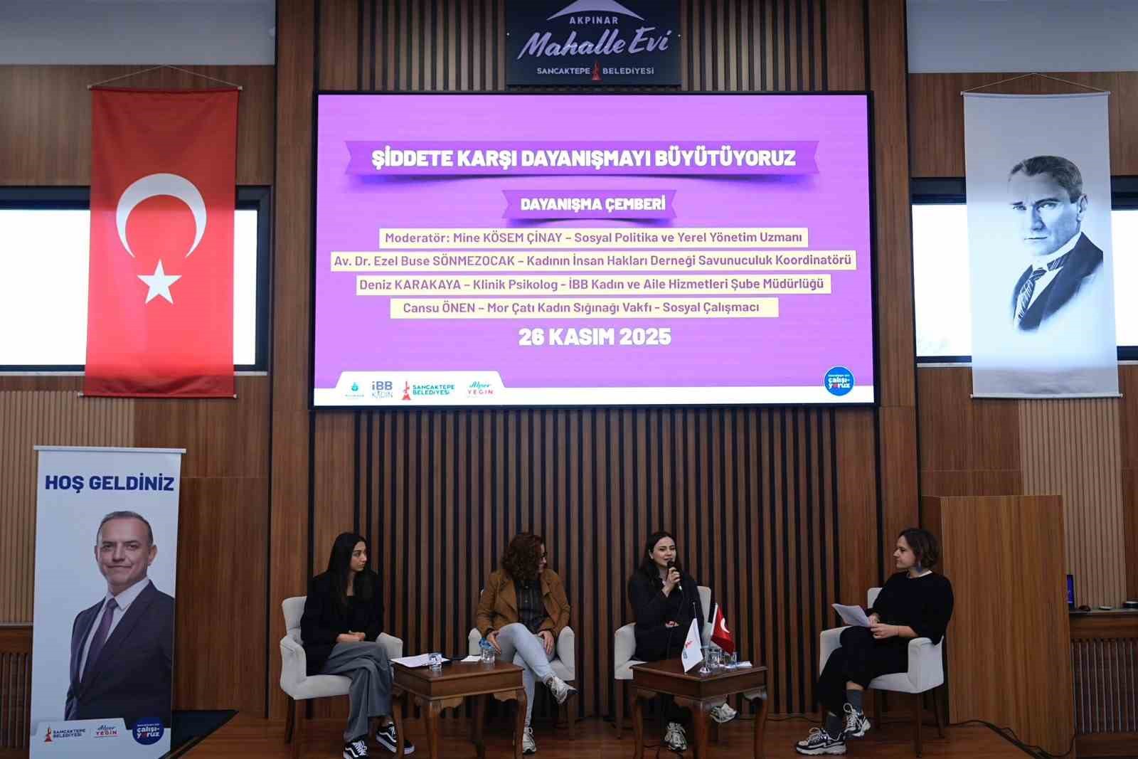 Sancaktepe Belediyesi’nden kadına yönelik şiddete karşı farkındalık etkinliği