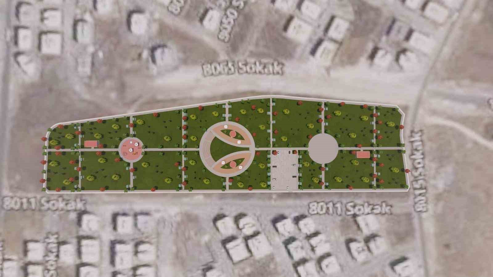 Büyükşehir Belediyesi 50 bin metrekarelik park yapacak