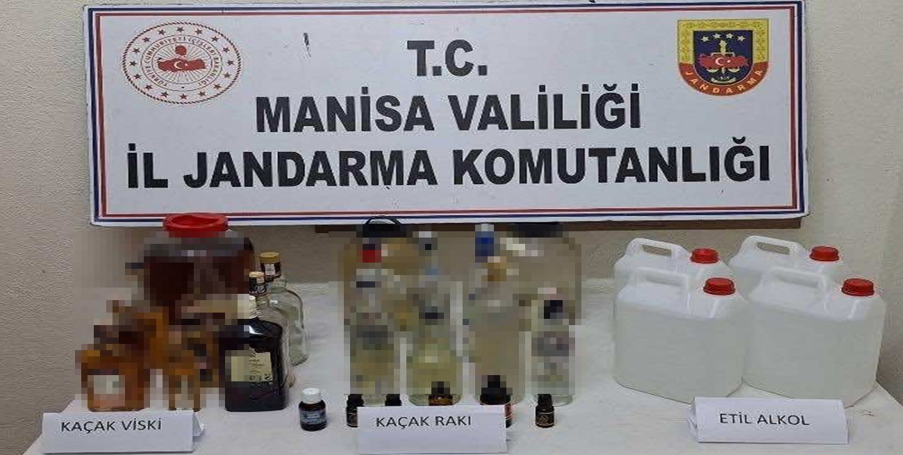 Akhisar’da jandarmadan kaçak alkol ve tütün operasyonu