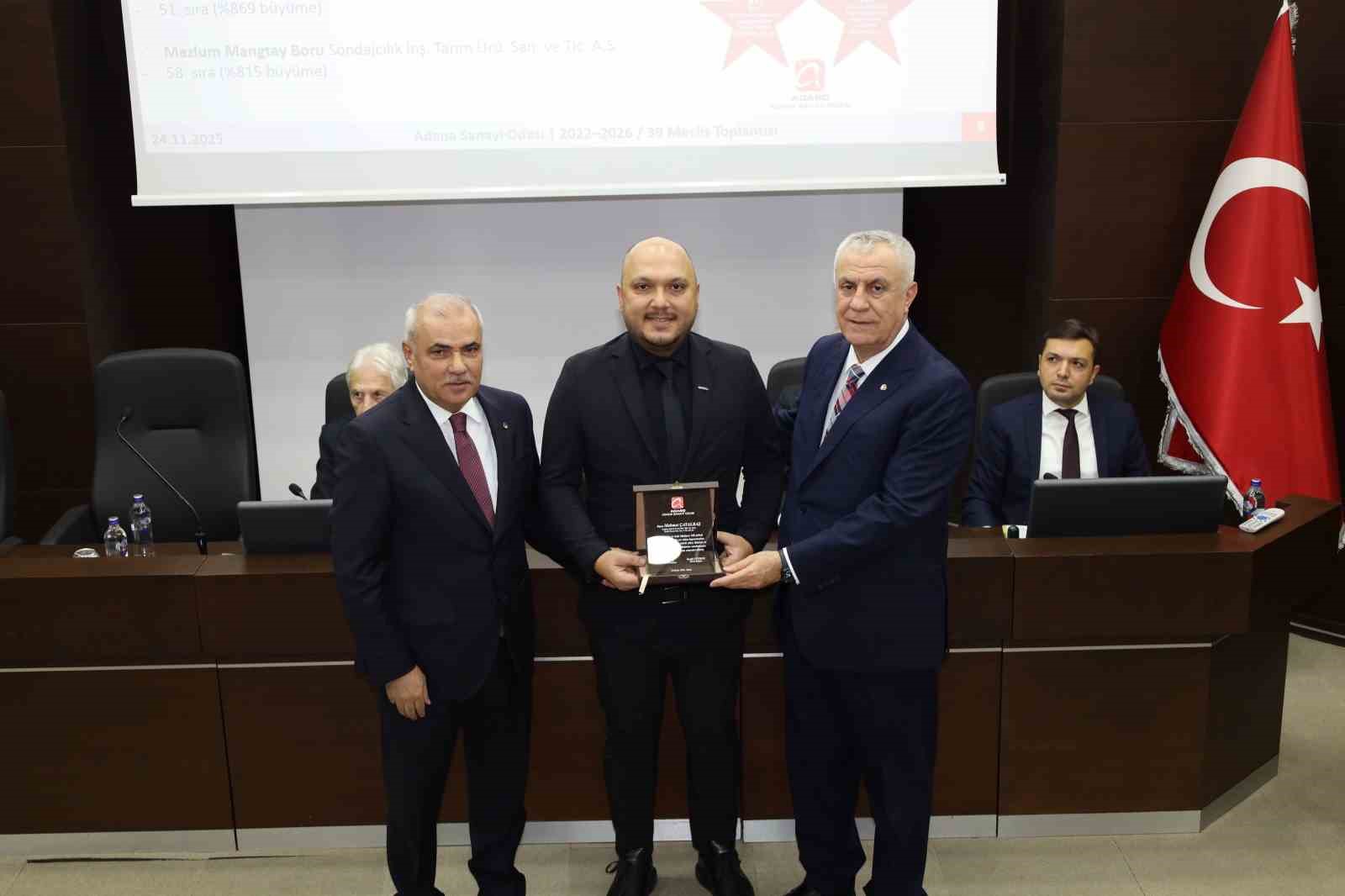 Adana Sanayi Odası’ndan sanayi kuruşlarına ödül