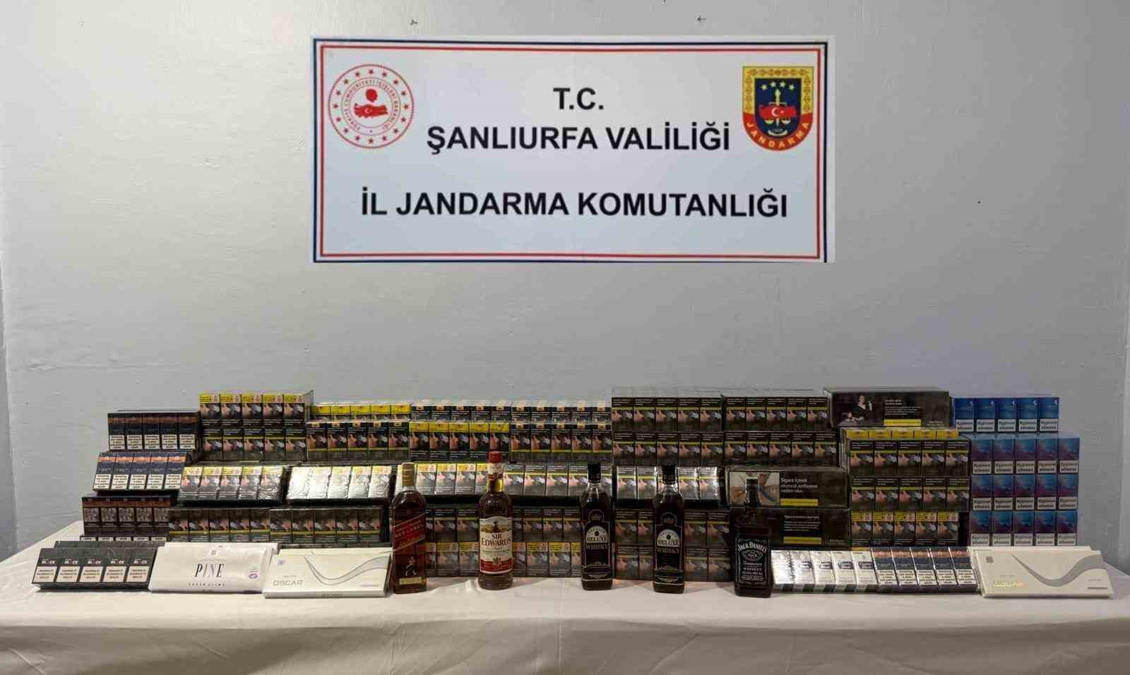 Şanlıurfa’da 3 bin 800 paket kaçak sigara ele geçirildi