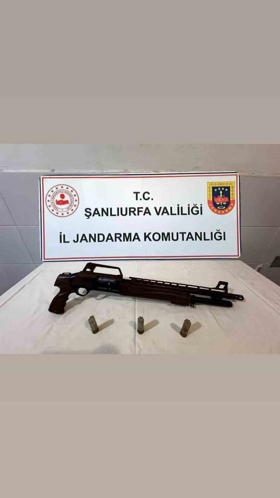 Şanlıurfa’da 5 ruhsatsız silah ele geçirildi