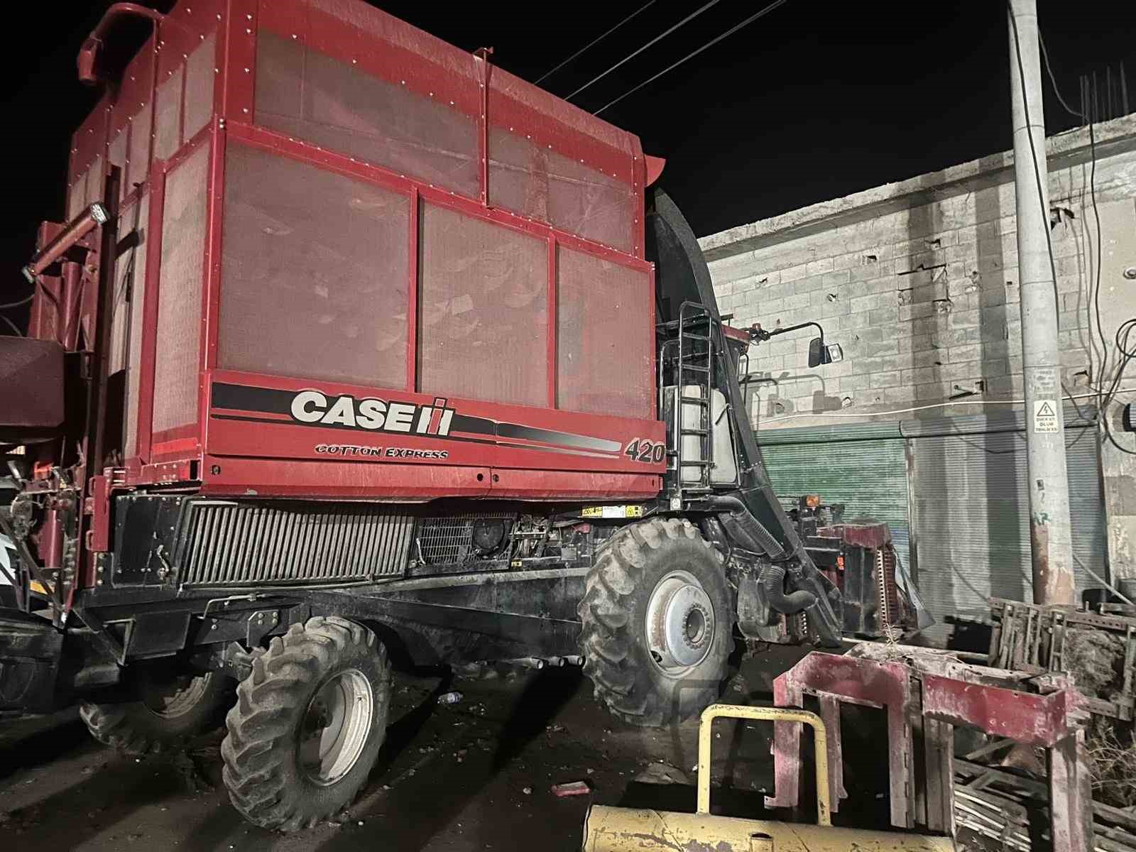 Şanlıurfa’da biçerdöverin 1 milyon TL değerindeki parçaları çalındı