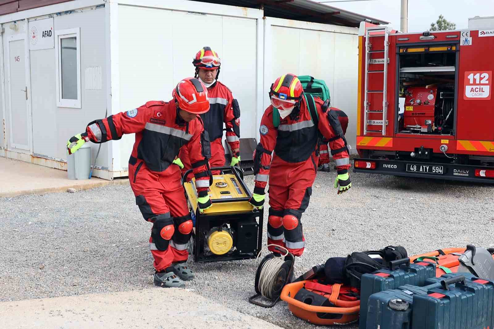 Muğla Büyükşehir İtfaiyesi afetlere hazırlıkta bir adım daha attı