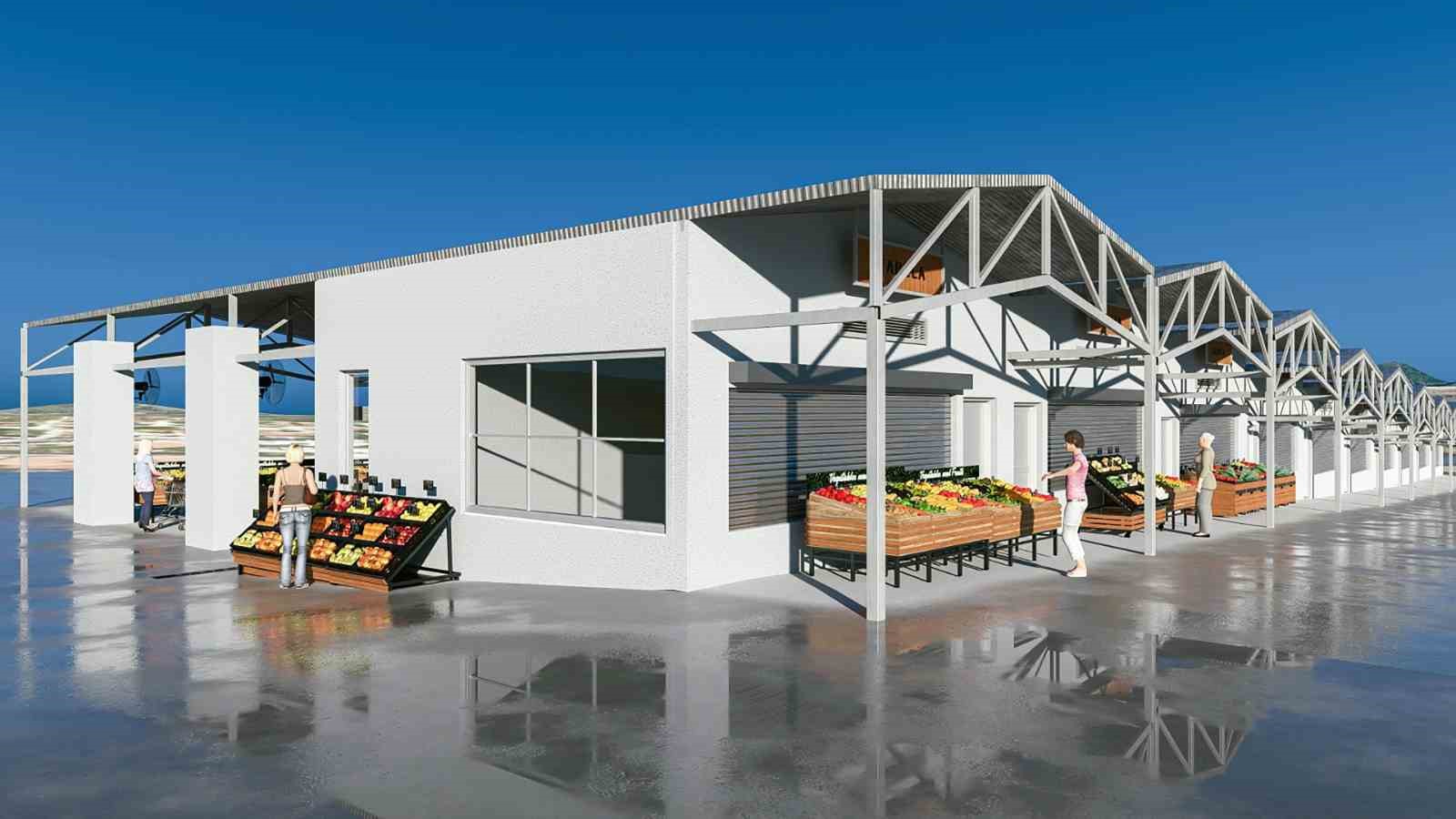 Muğla B&uuml;y&uuml;kşehir Yatağan pazar yerini yeniliyor
