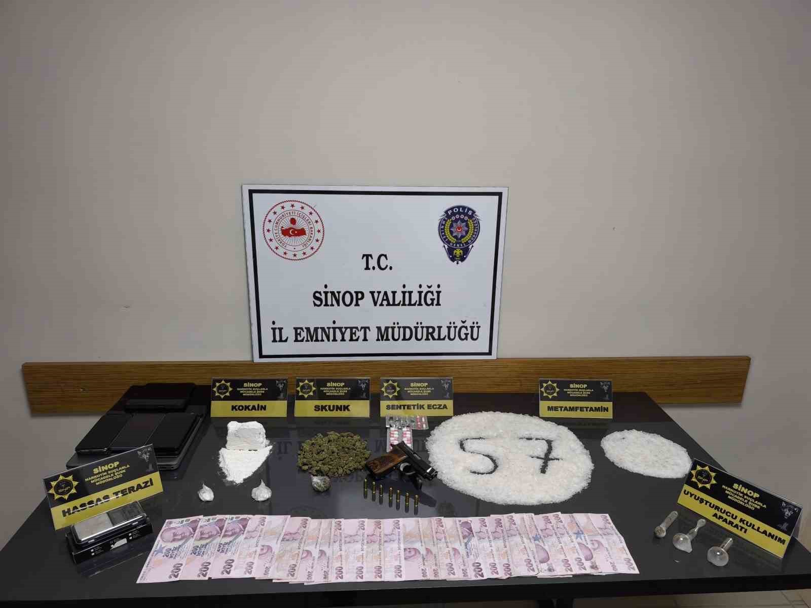 Sinop’ta uyuşturucu ağı çökertildi: 7 tutuklama
