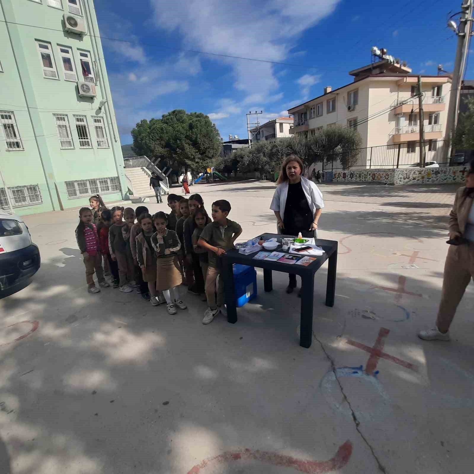 Milas 23 Nisan İlkokulu’nda "Sağlıklı Çocuk, Sağlıklı Gelecek" eğitimi
