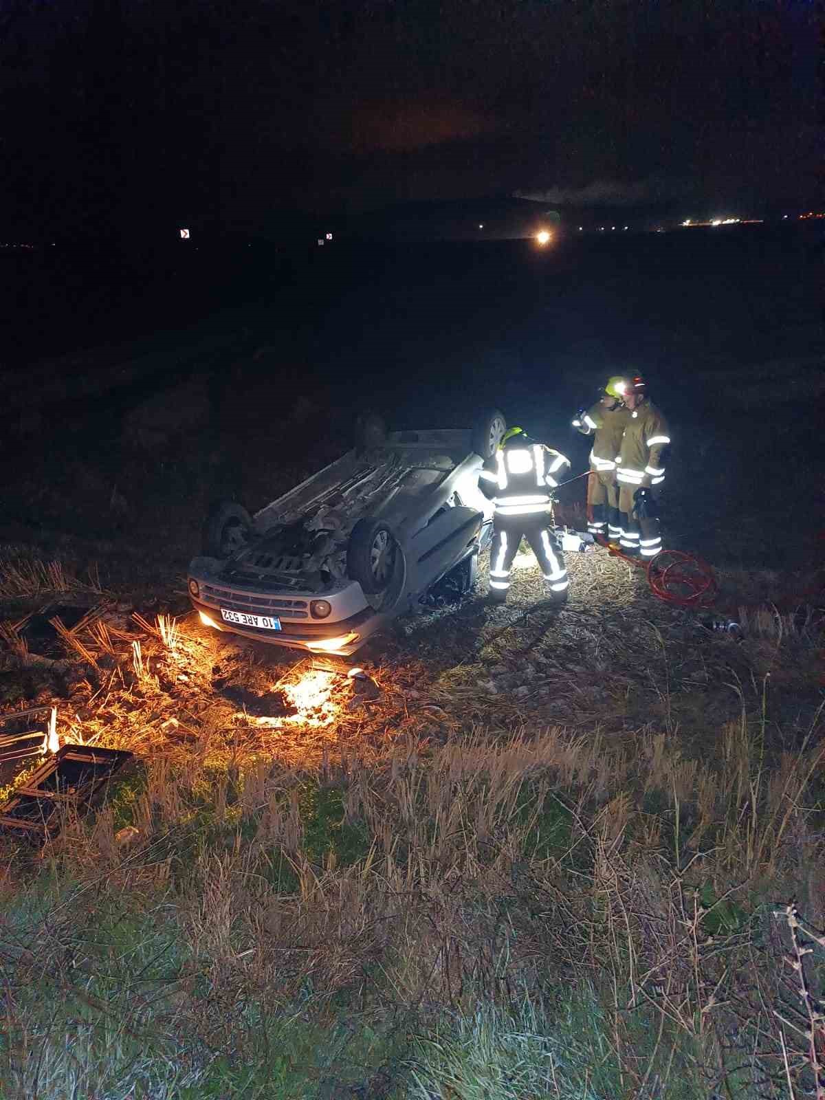 Gönen-Bandırma karayolunda trafik kazası: 1 yaralı