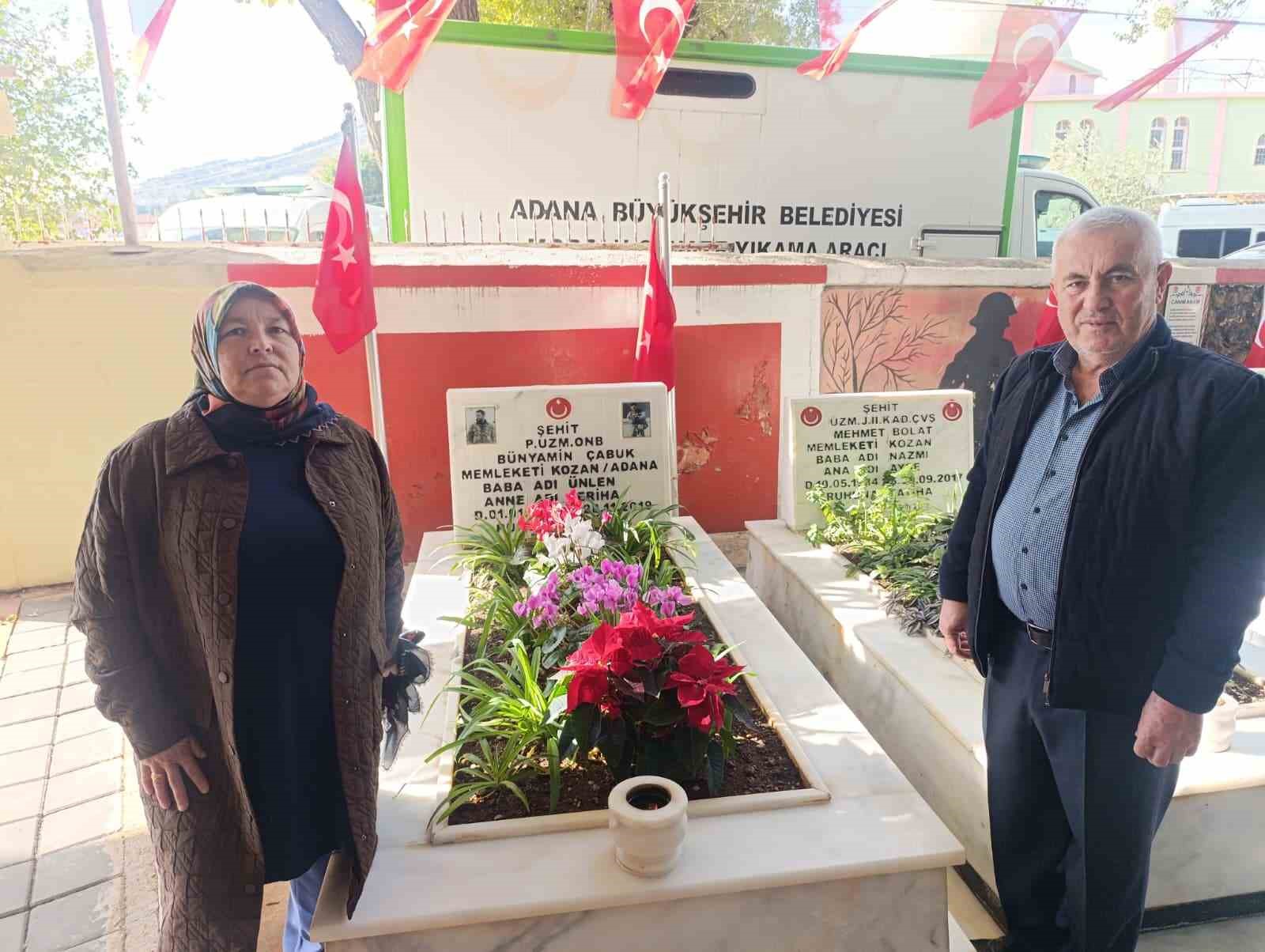 Şehit Bünyamin Çabuk kabri başında dualarla anıldı