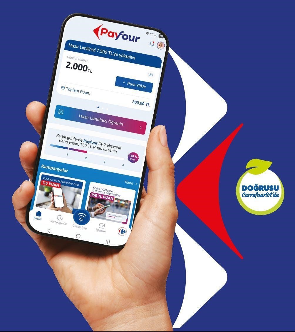 CarrefourSA, dijital c&uuml;zdan Payfour&rsquo;u kullanıma sundu
