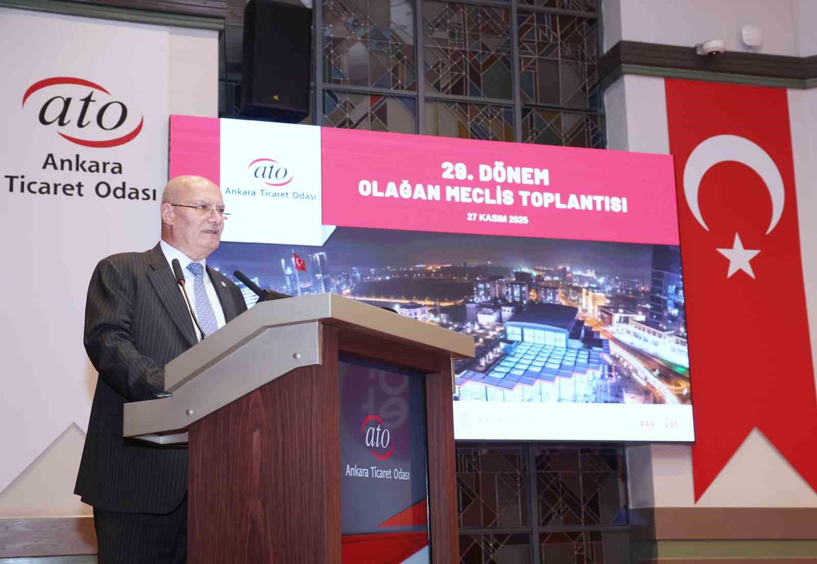 ATO Başkanı Baran: "Muhtemel deprem riskine karşı sanayi tesislerini, Ankara merkezde olacak şekilde İç Anadolu Bölgemize taşıyalım"