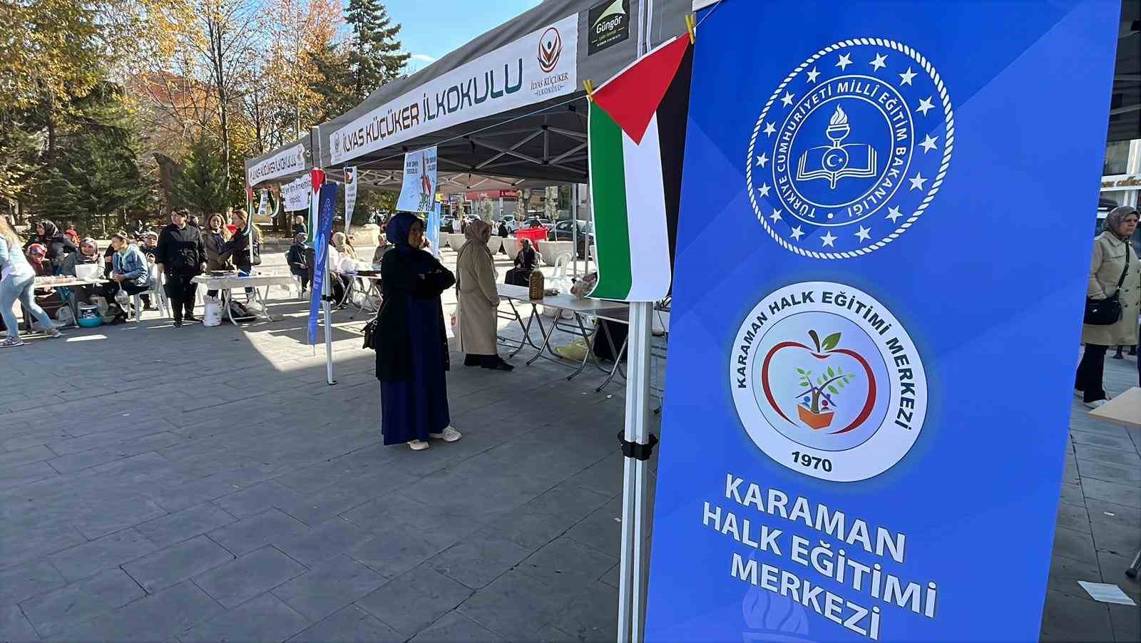 Karaman’da Gazze için hayır panayırı düzenlendi