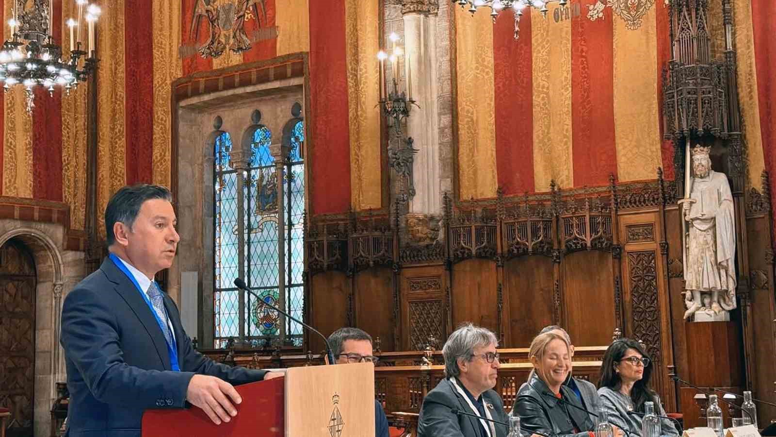 Başkan Aras’tan Barselona’da Akdeniz için önemli açıklamalar