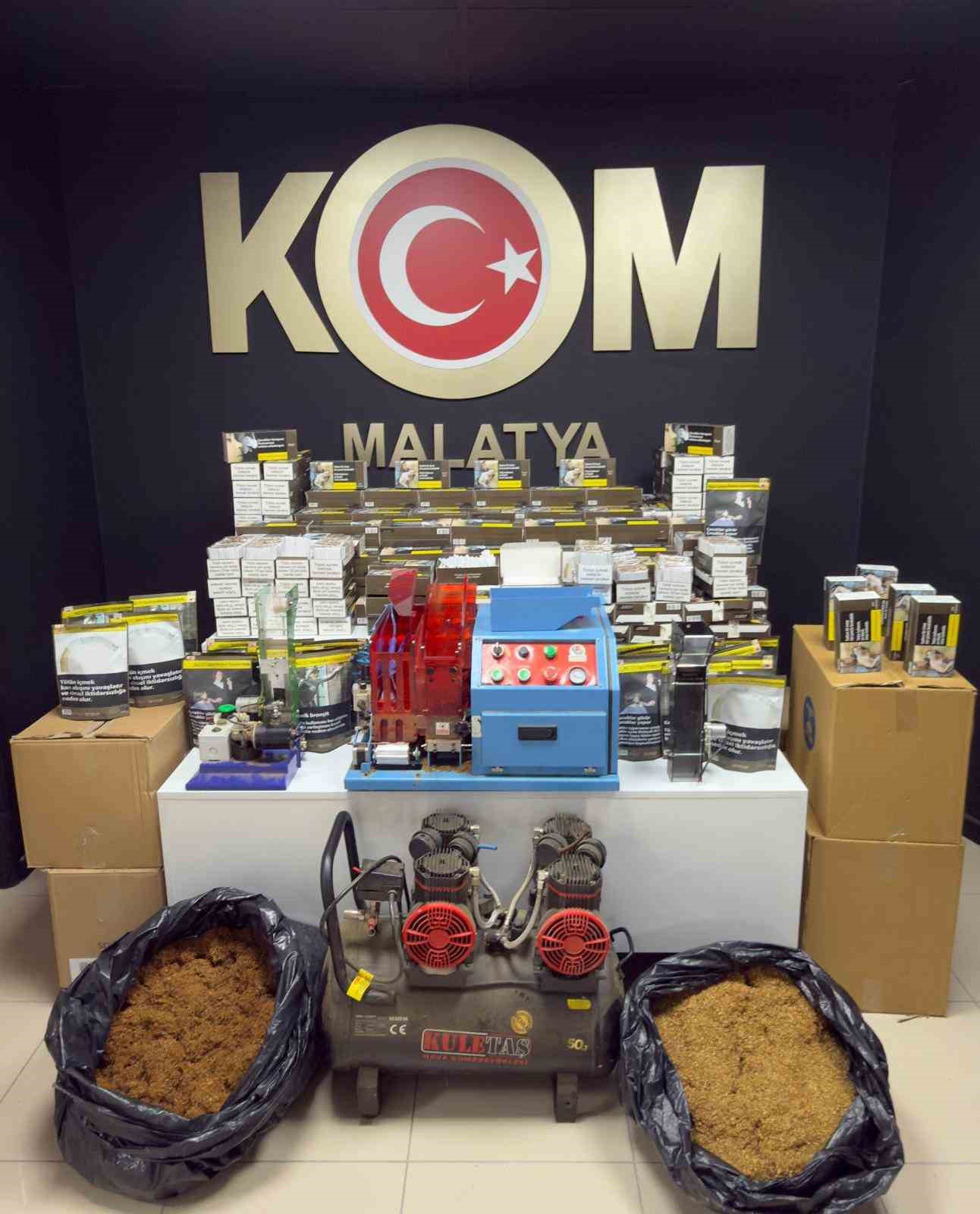 Malatya’da kaçakçılık operasyonları