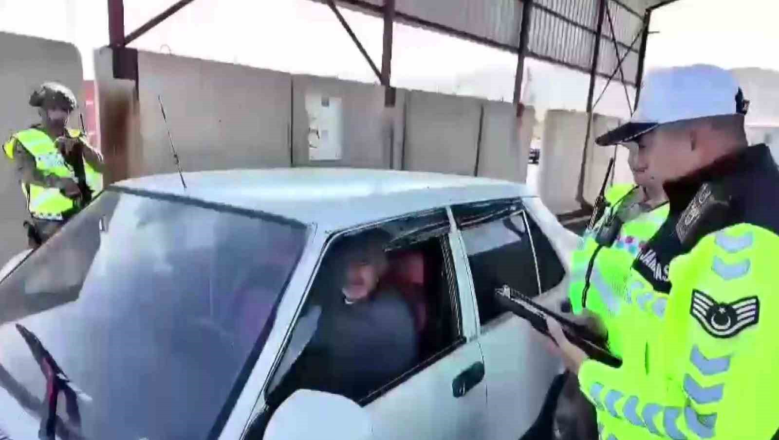 Gercüş’te dron destekli trafik denetimi