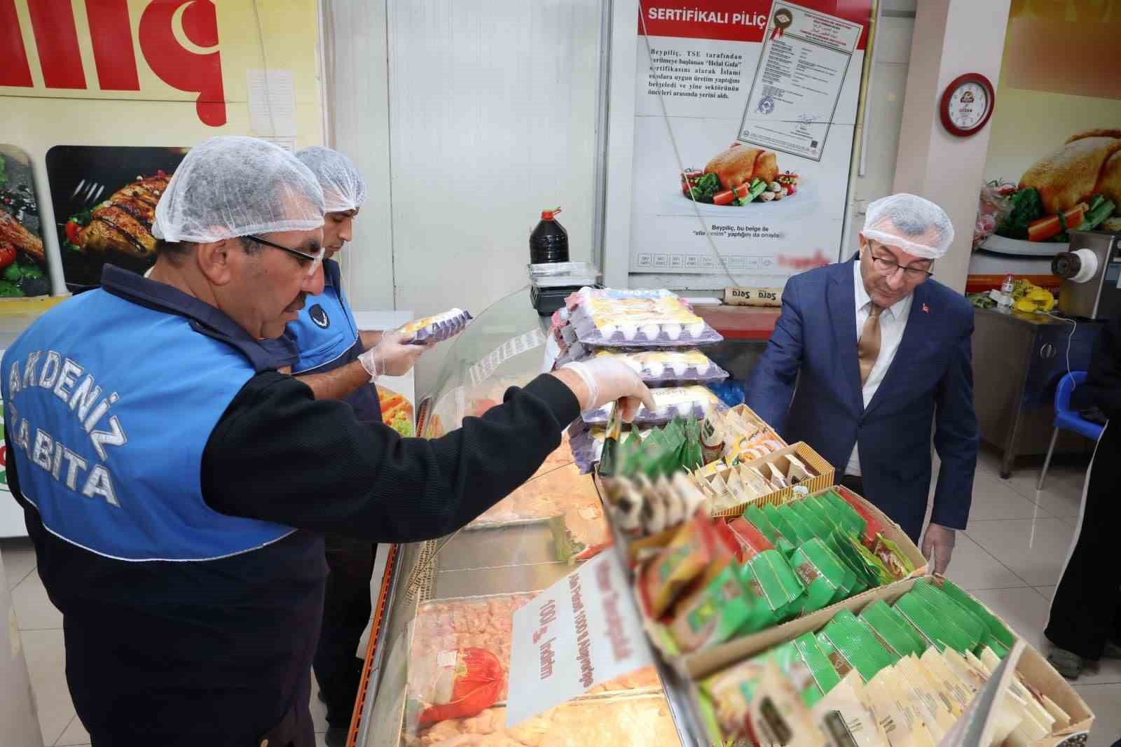 Mersin’de yemek imalatı yapan işletmeler denetlendi