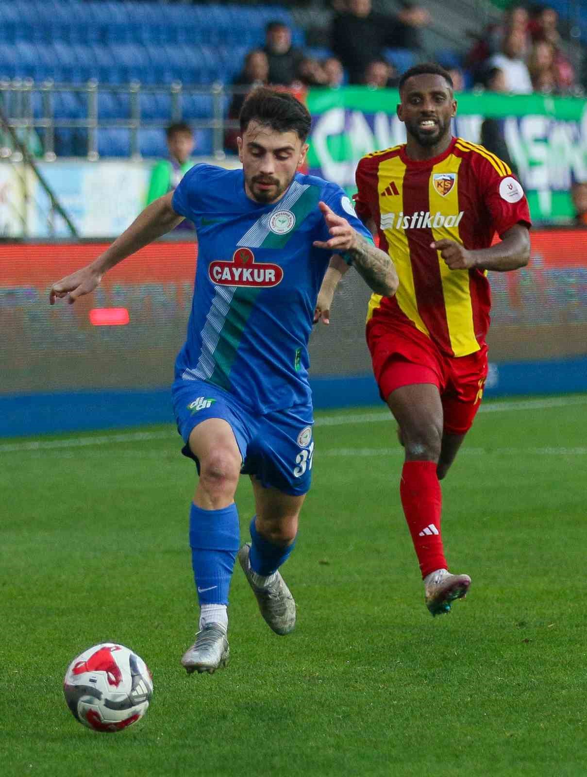 Trendyol Süper Lig: Çaykur Rizespor: 0 - Kayserispor: 1 (Maç sonucu)
