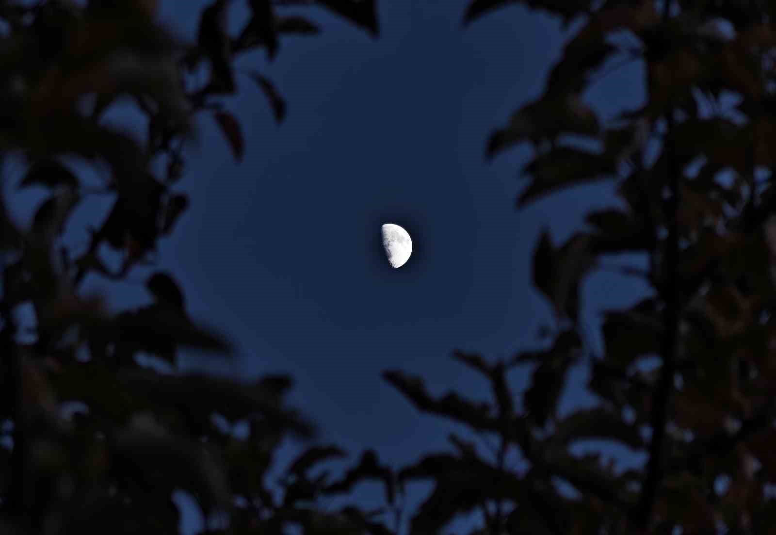 Ahlat’ta yarım ay manzarası hayran bıraktı