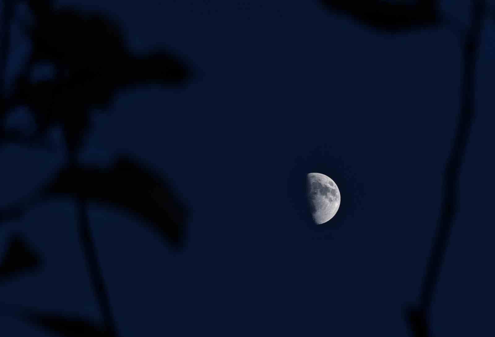 Ahlat’ta yarım ay manzarası hayran bıraktı