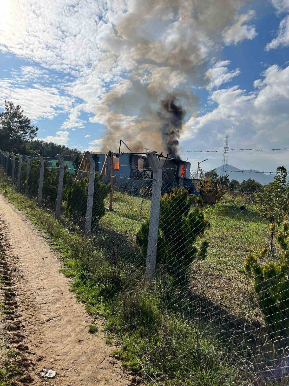 Bağ evinde korkutan yangın
