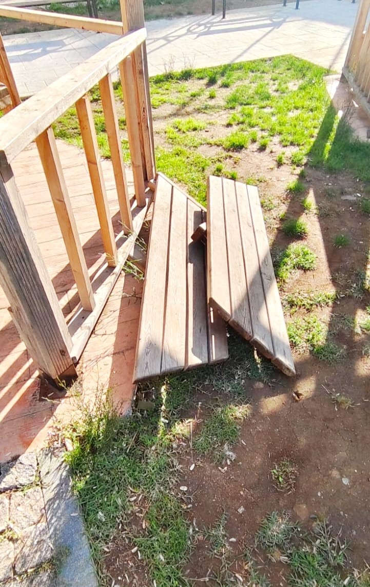 Canik’te parklara zarar verildi
