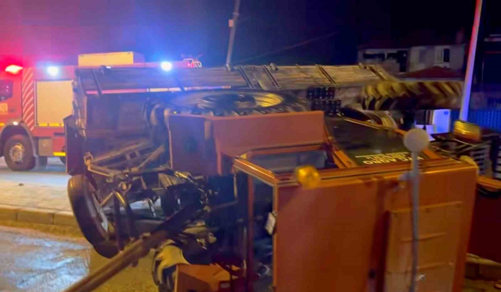 Söke’de traktör devrildi: 1 yaralı
