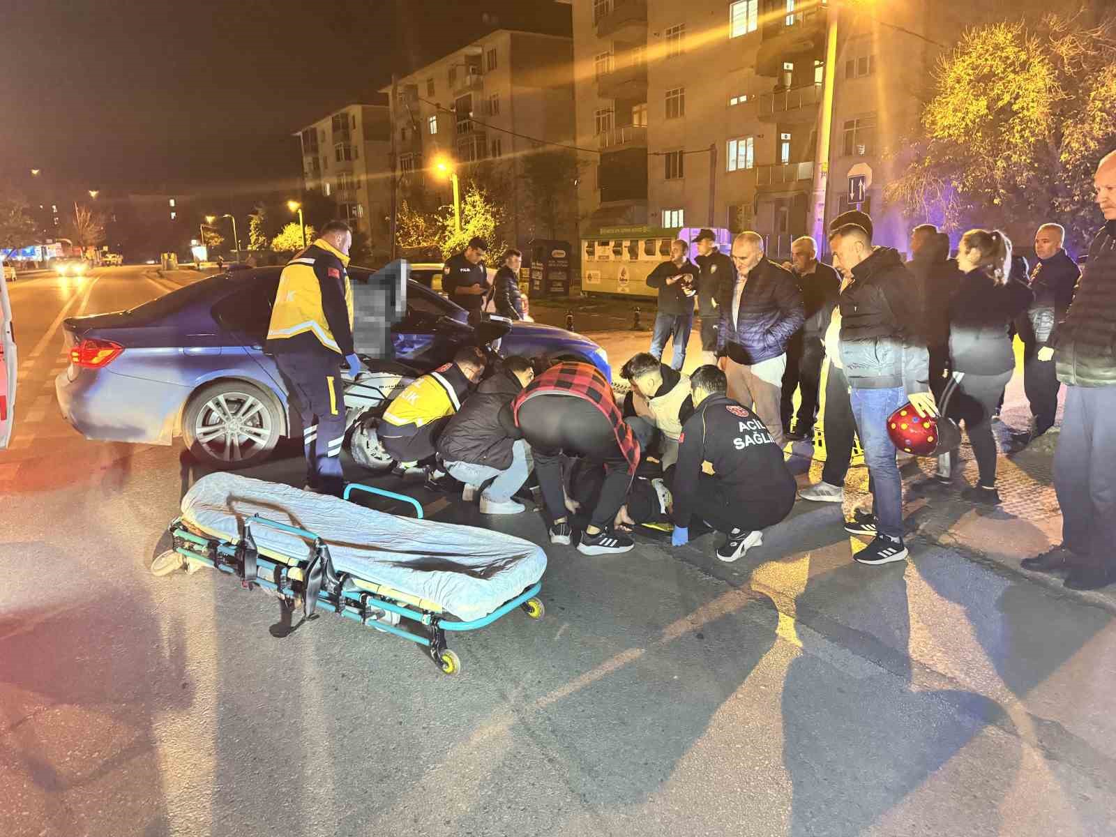 Edirne’de trafik kazası: 1 yaralı