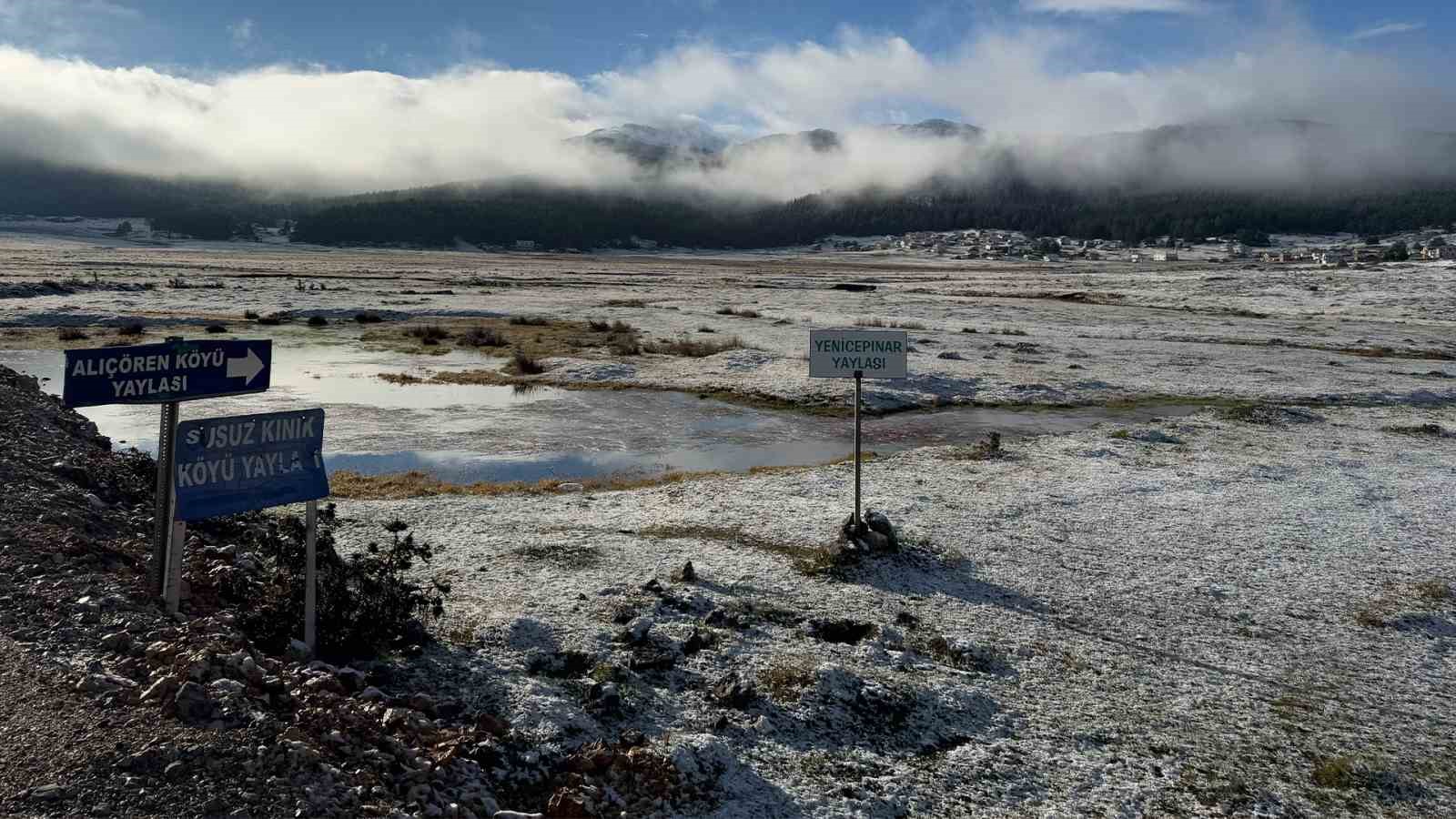 Bolu’nun yüksekleri beyaza büründü