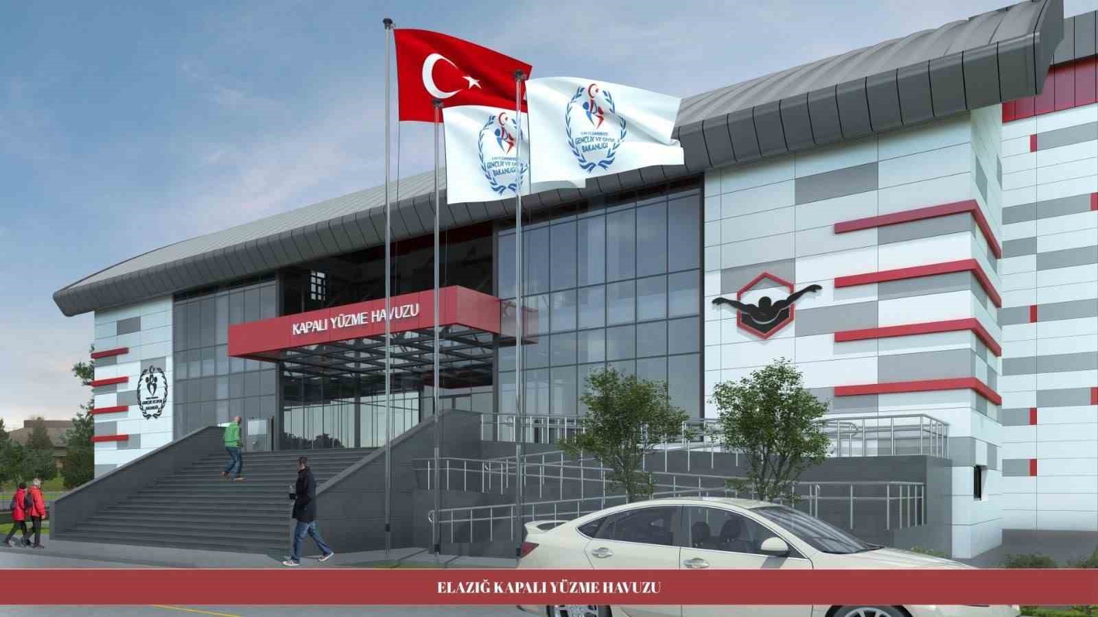 Elazığ’da yarı olimpik yüzme havuzu inşaatı başladı