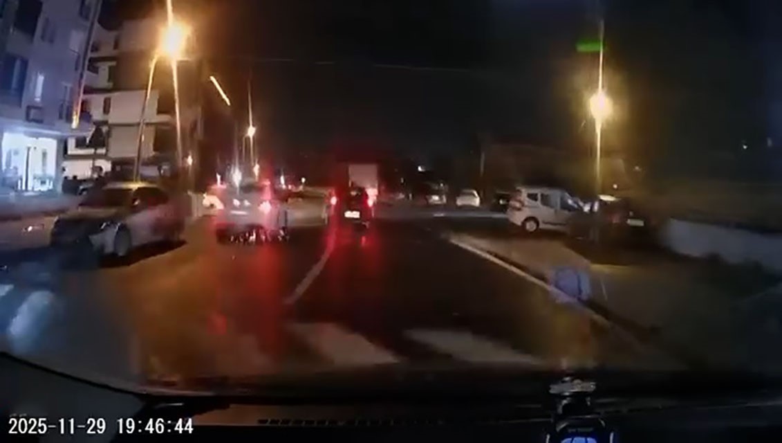 Tehlikeli kovalamaca araç kamerasında