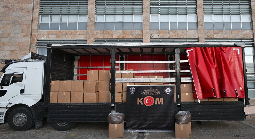Kırşehir’de 3,5 ton kaçak tütün ele geçirildi