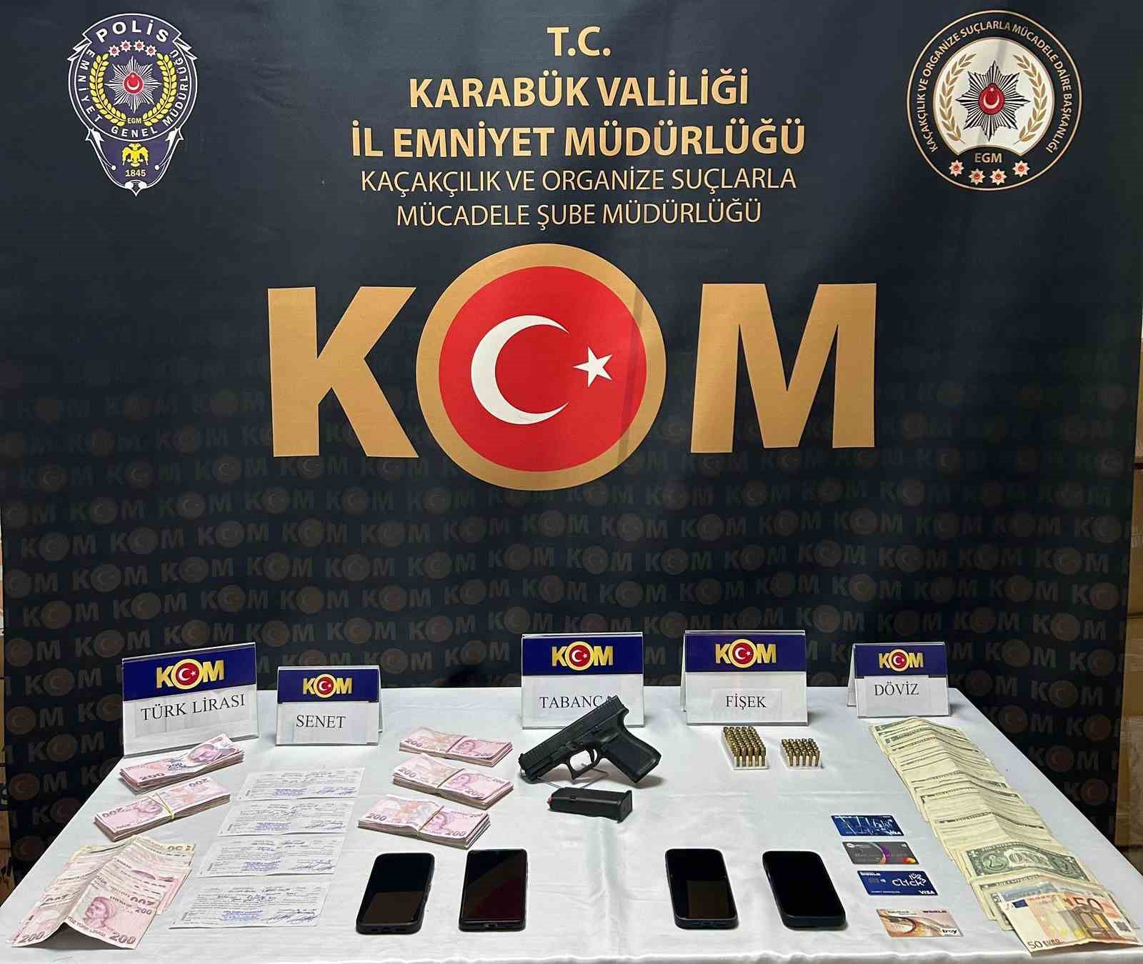 Karabük’te tefecilik operasyonunda 2 kişi tutuklandı
