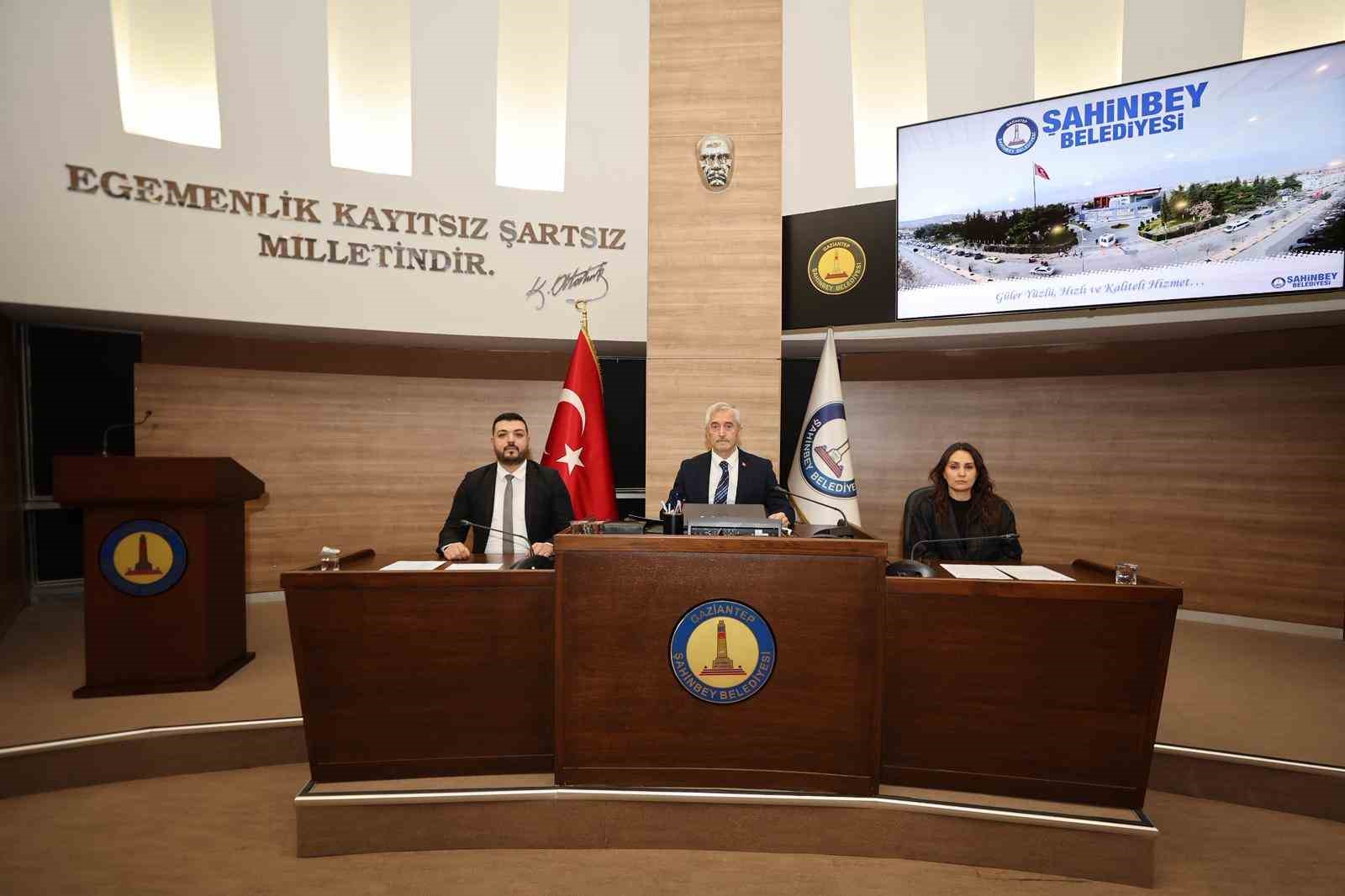 Şahinbey Belediyesi Aralık ayı meclis toplantısı yapıldı
