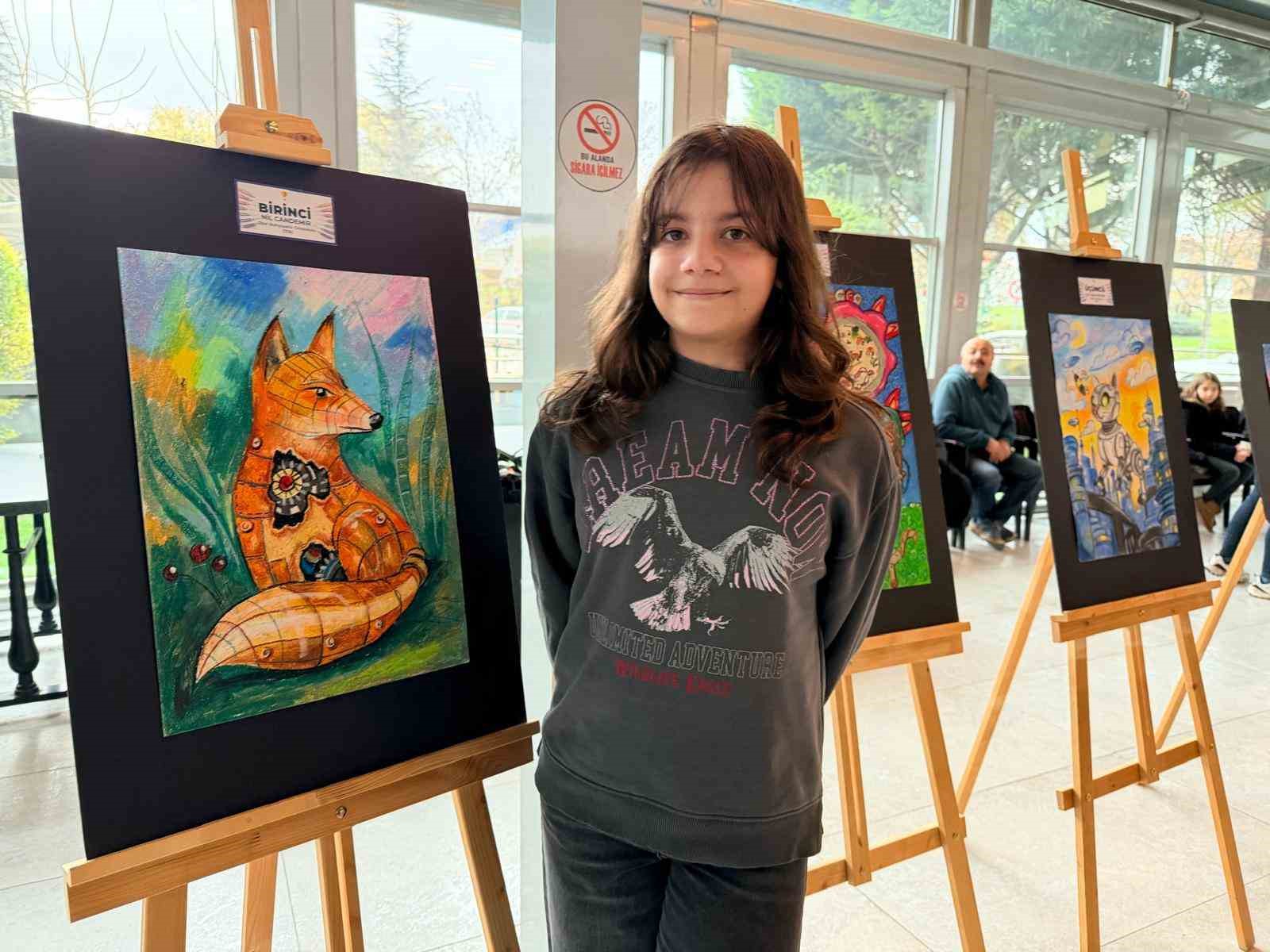 Çocuklar geleceğin robotik hayvanlarını resimledi