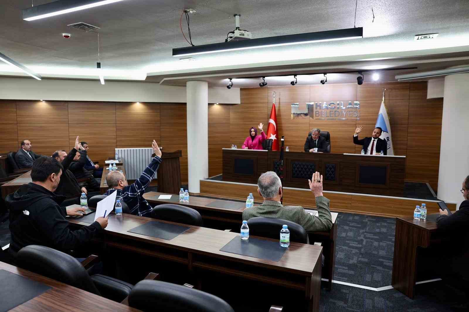 Hacılar Belediye Meclisi&rsquo;nde yılın son toplantısı
