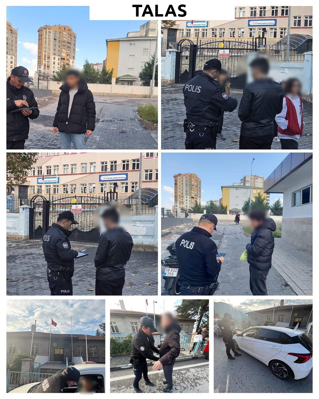 Kayseri polisinden okul önlerinde önlem: 321 şahıs sorgulandı