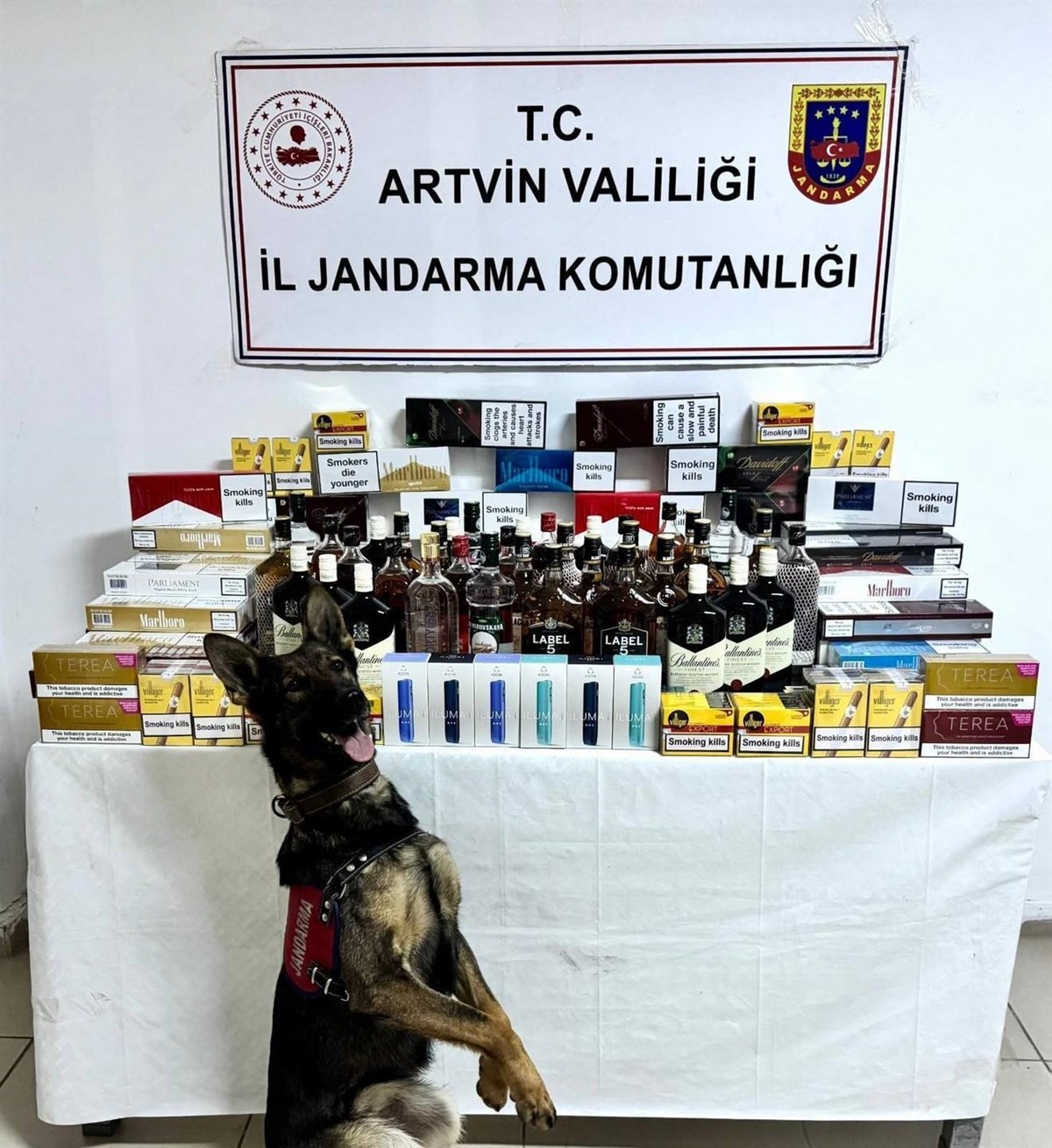 Artvin’de jandarmadan kaçakçılığa darbe
