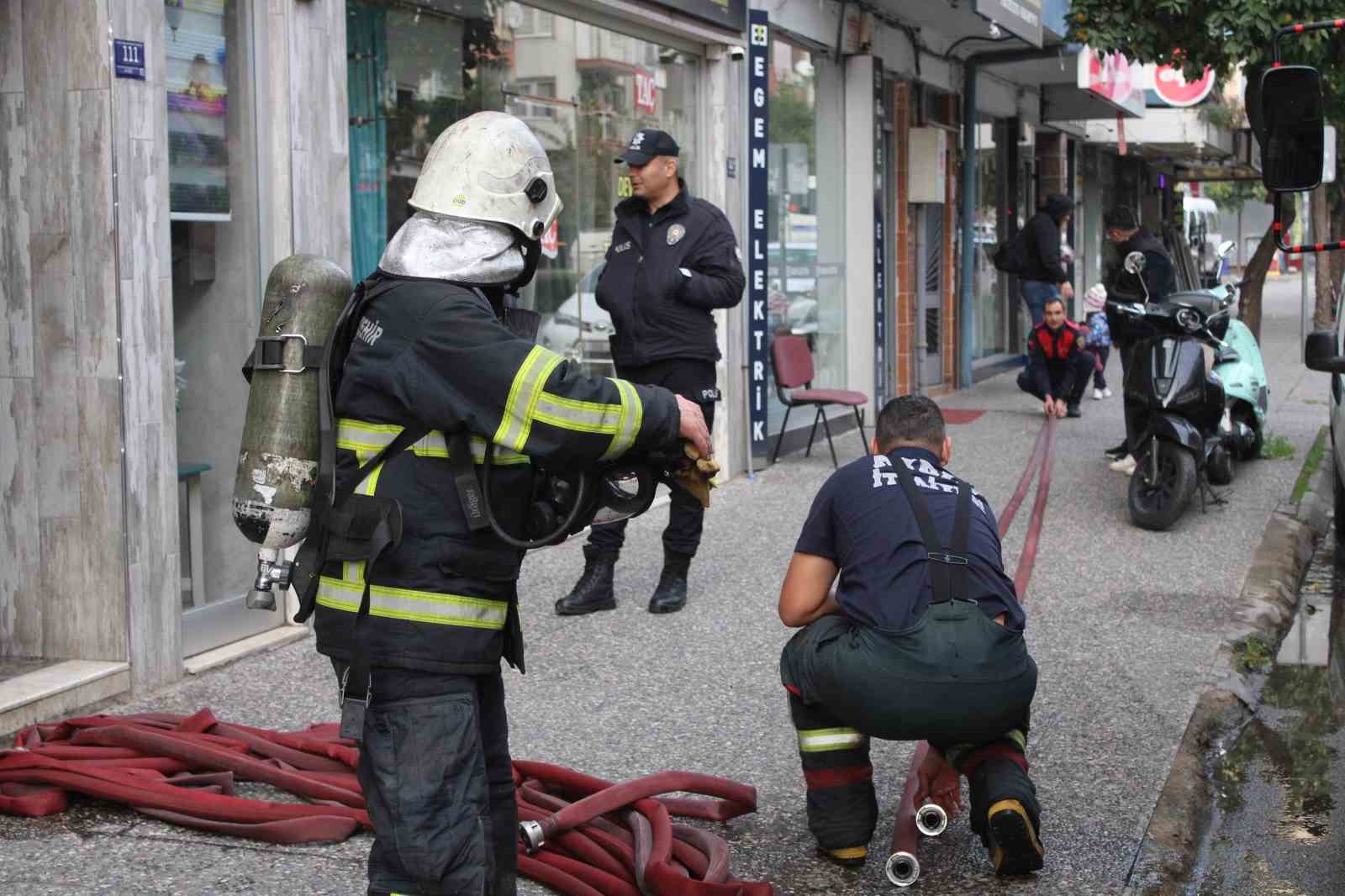Klimadan çıkan yangın kısa sürede söndürüldü
