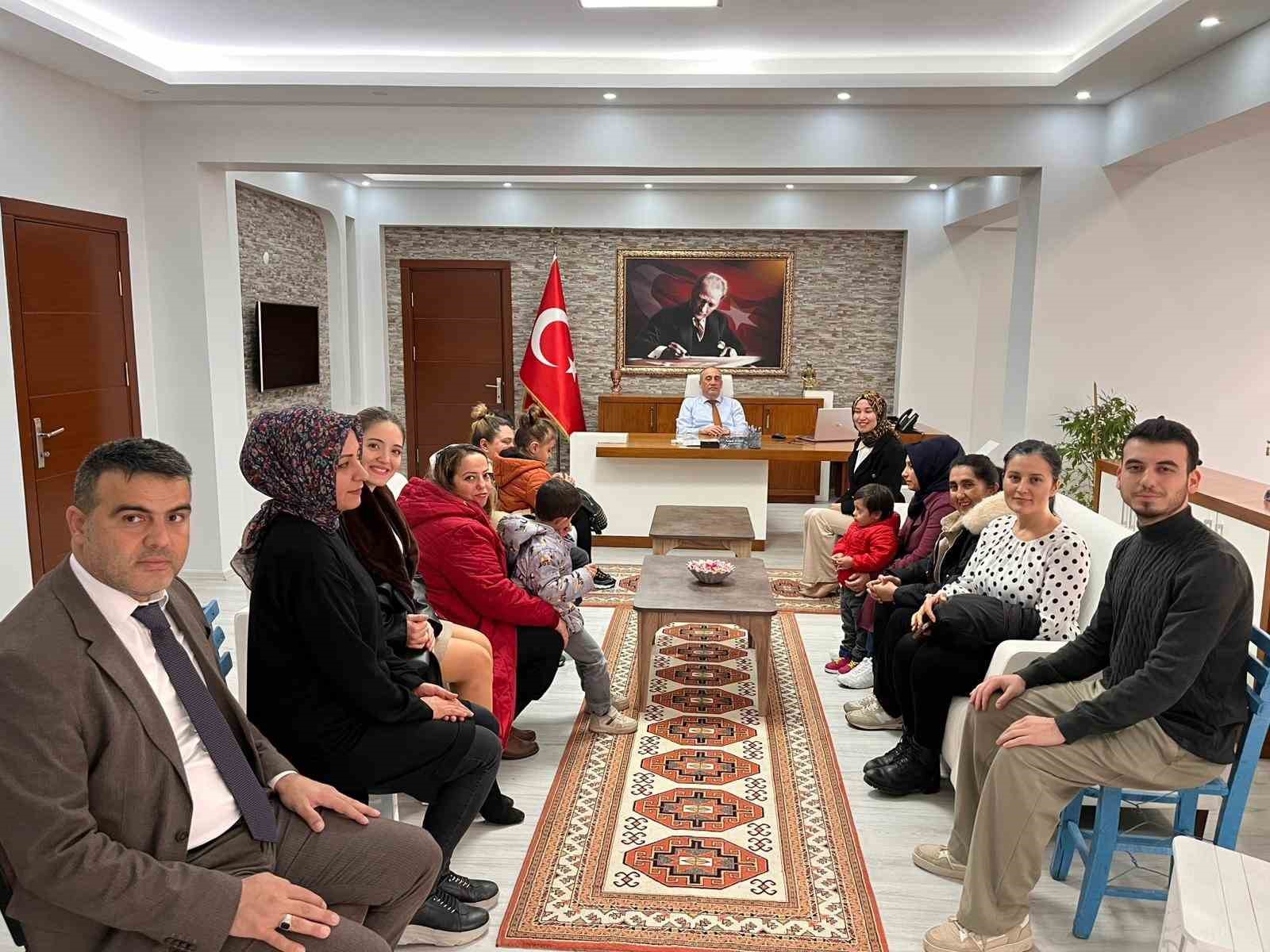 Kaymakam İlhan, özel öğrencileri ağırladı