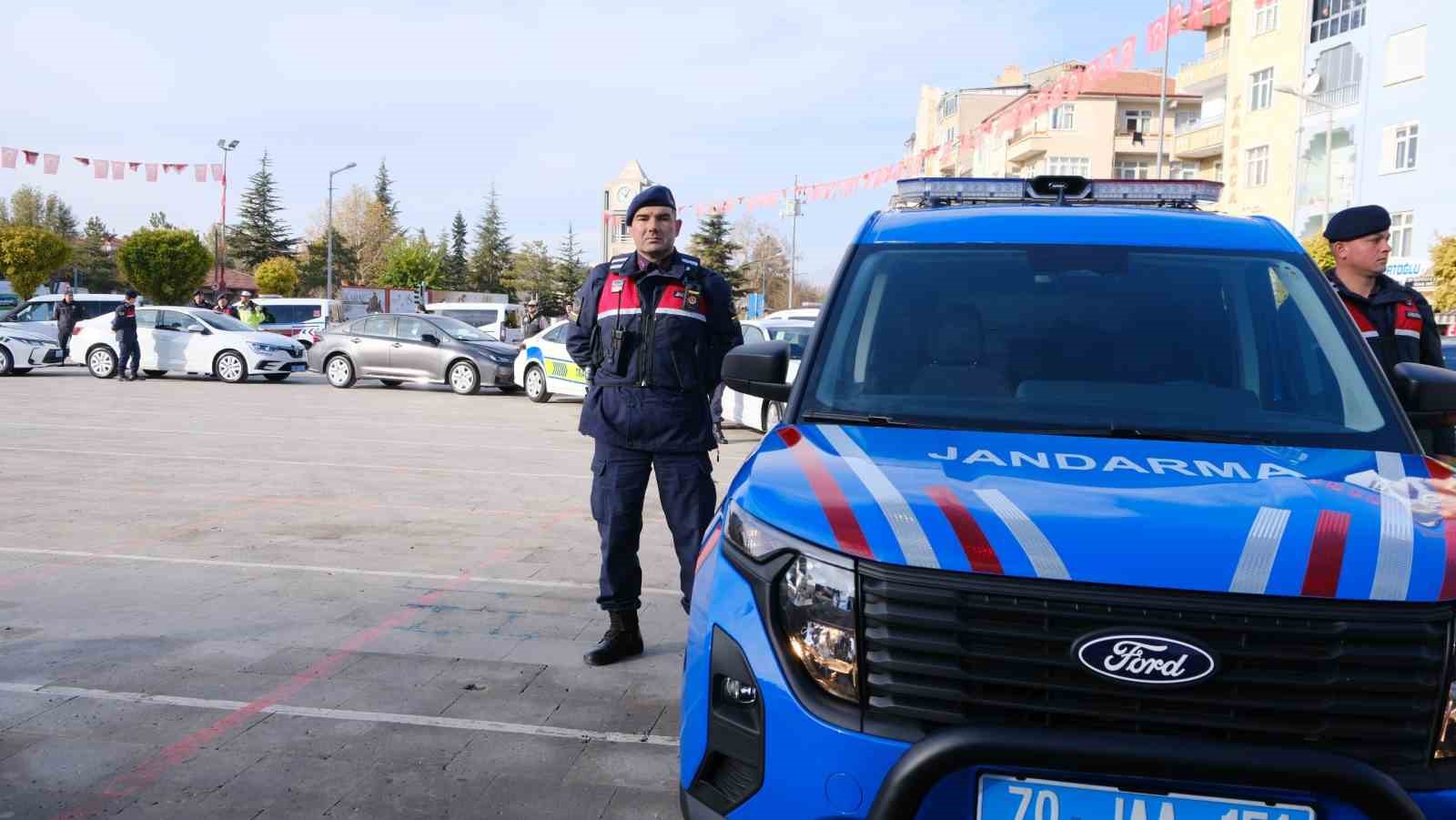 Karaman’da 51 araç törenle emniyet ve jandarmaya tahsis edildi
