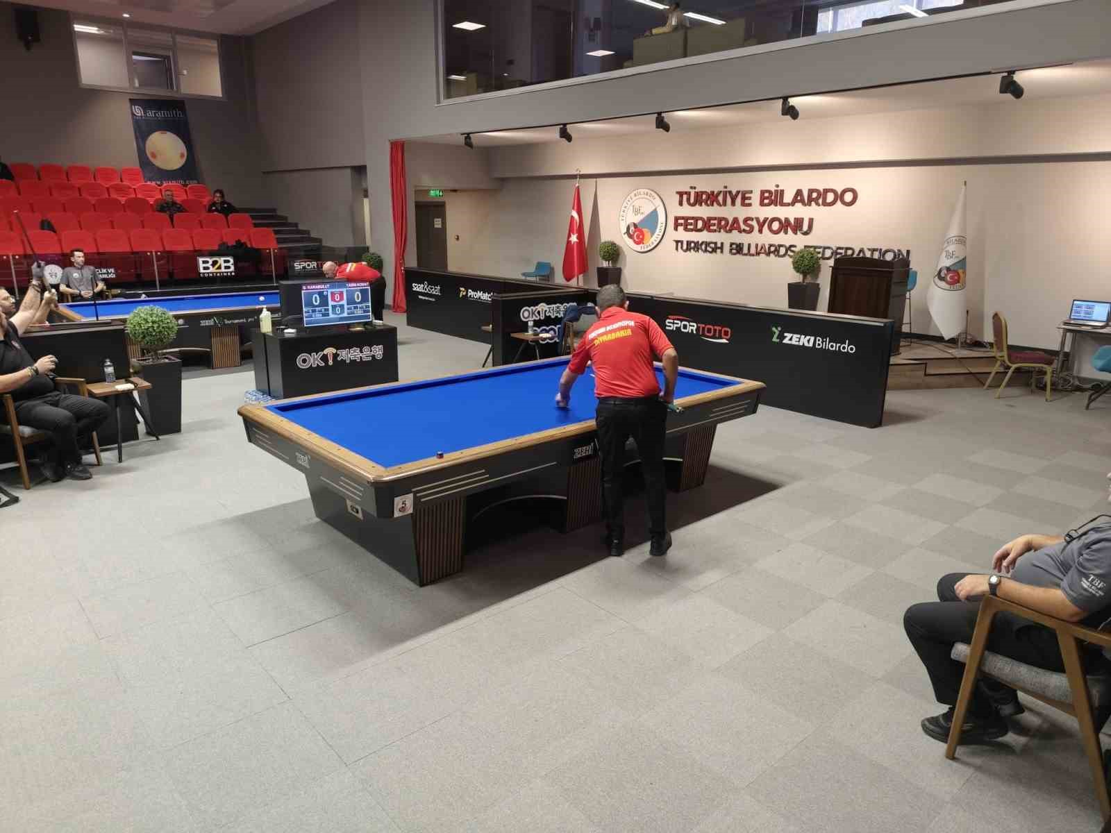 Yenişehir Belediyesi bilardo takımı ilk tur müsabakalarını birinci sırada tamamladı
