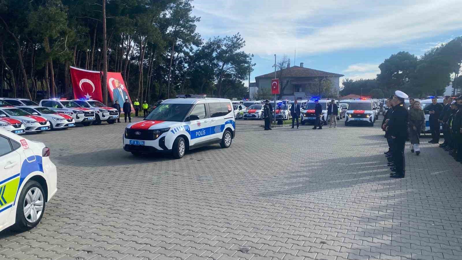 Çanakkale’de kolluk birimlerine 95 yeni araç
