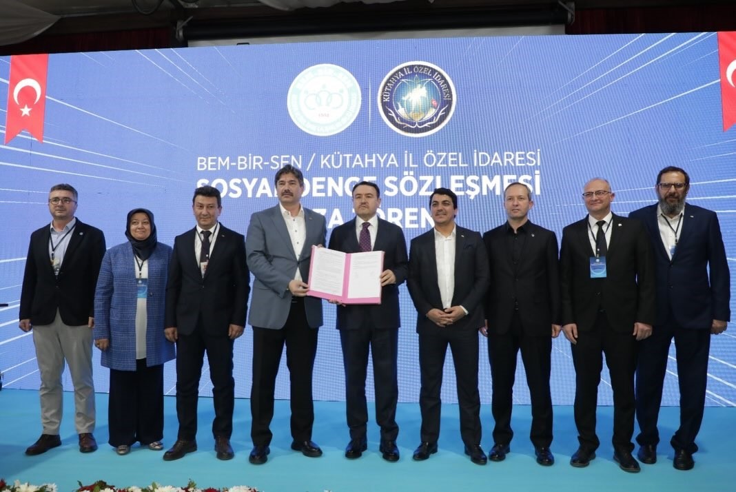 Kütahya İl Özel İdaresi’nde ’Sosyal denge tazminatı sözleşmesi’ sevinci